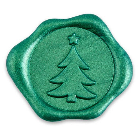 Christmas Adhesive Wax Seal Stickers 1 1/4" Multiple Colors