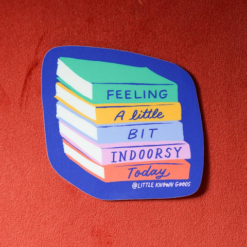 Indoorsy Stack of Books Sticker