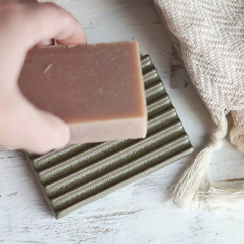 Soap Dish | Sage Green | Handmade Glazed Ceramic