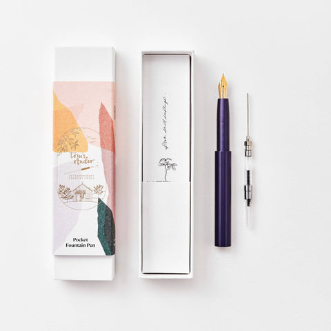 OPEN BOX - The Studio Pocket Fountain Pen 2.0: Ivy / Fine