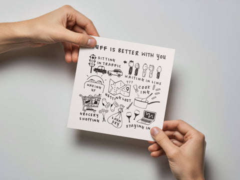 Stuff is Better With You Love/Friendship Card