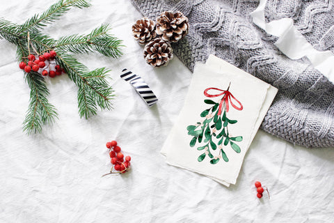 Watercolor Christmas Cards Kit