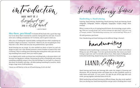 Brush Lettering from A to Z Book
