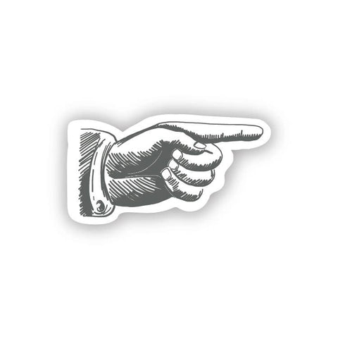 Pointing Finger sticker set