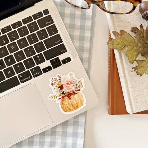 Pumpkin bouquet sticker