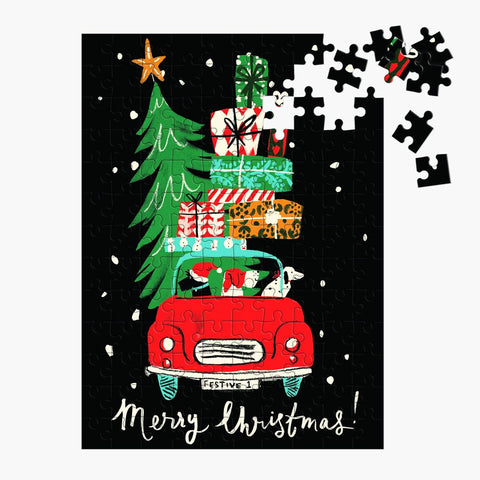 Christmas Car 130 Piece Puzzle Ornament
