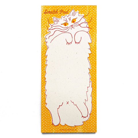 Scratch Pad Cat - Risograph Notepad
