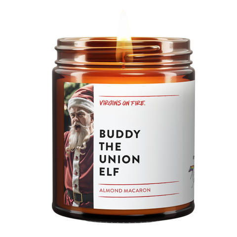 BUDDY THE UNION ELF (Almond Macaron) Soy Wax Jar Candle