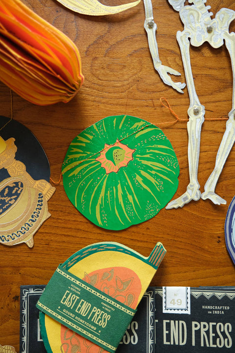 Pumpkin Sewn Garland