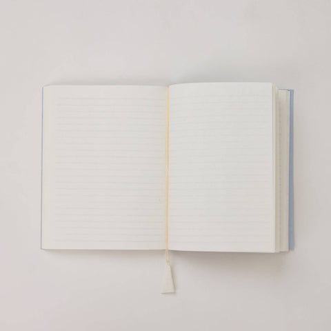 Hand Marbled Ruled Notebook (A5) - Twisted Scallops Hydrangea