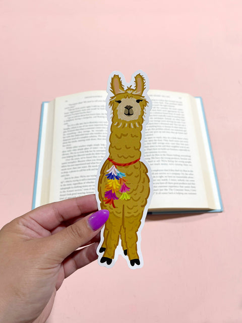 Llama Die Cut Bookmark