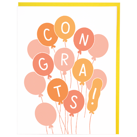 Bunch of Balloons Congratulations Card