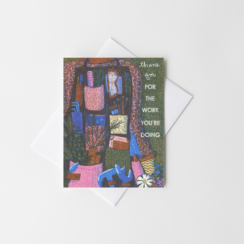 Thank You For Your Work - Activism Risograph Card