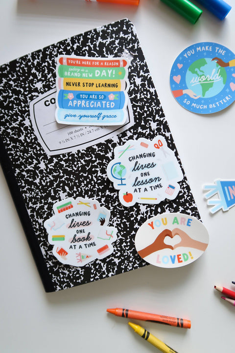One Lesson at a Time Sticker, Teacher Appreciation Gift