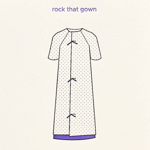Rock That Gown - Illustrated Get Well Card