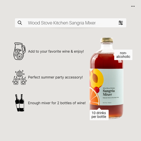 Sangria Cocktail Mixer and Mocktail Mixer