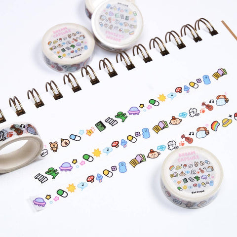 Kawaii Washi Tape: Dream Mini Emoji Scrapbook