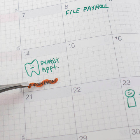Clear Planner Sticker Sheet - Days