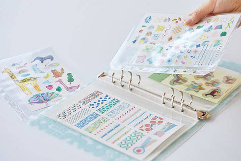 OTONA Sticker Collection Binder Light Blue