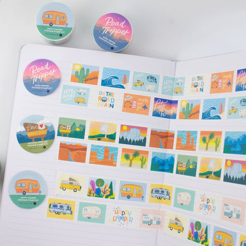 Road Tripper - Postage Stamp Washi Tape