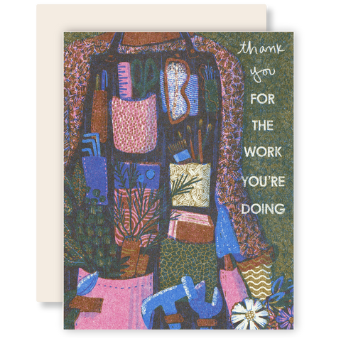 Thank You For Your Work - Activism Risograph Card