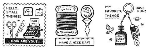SANBY x ERIC Small Things Pre-inked Stamps