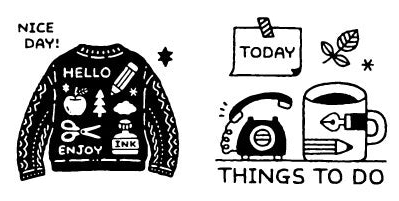 SANBY x ERIC Small Things Pre-inked Stamps