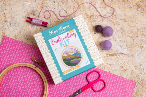 Highland Hike Mini Embroidery Kit | Beginner Craft Kit