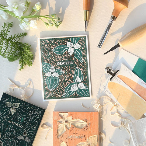 Grateful (Trillium) Card - Boxed Set of Six