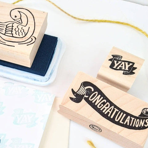 Congratulations Rubber Stamp