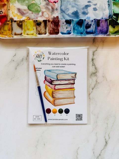Landa Ruen Art - Book Stack Watercolor Kit