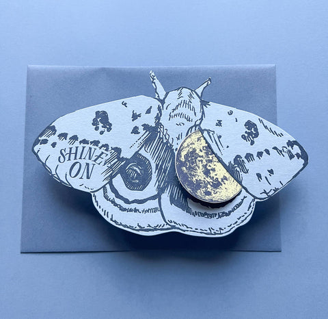 Io moth shine on gift card