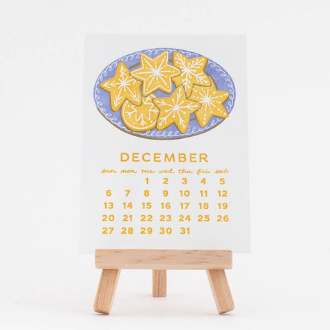 2026 Sweet Treats Letterpress Desk Calendar