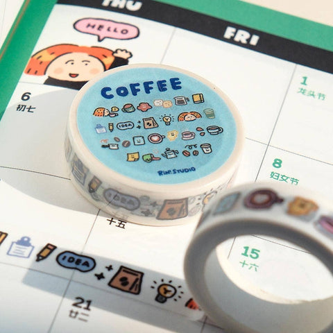 Kawaii Coffee Washi Tape