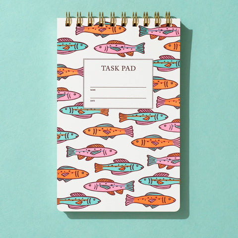 Colorful Fish Task Pad Notebook