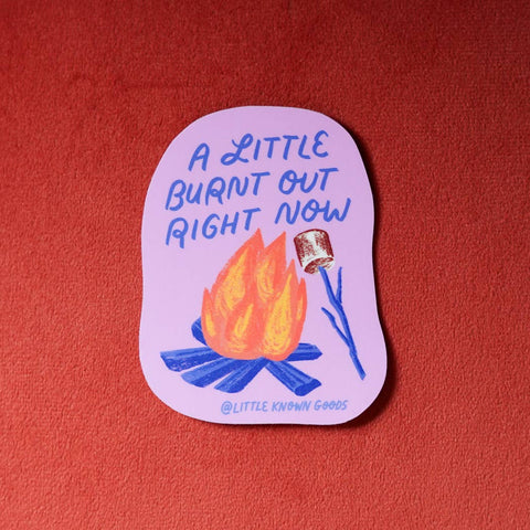 Burnt Out Campfire Sticker