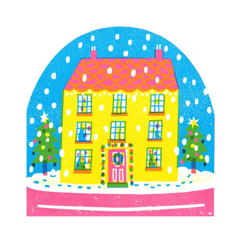 House Large Snowglobe Card