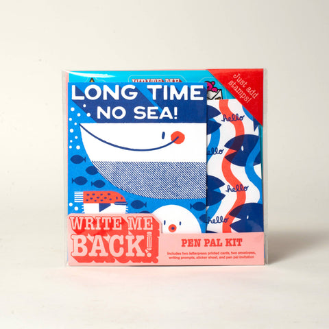 Long Time No Sea Letter Writing Write Me Back Pen Pal Kit