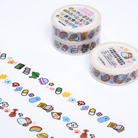 Kawaii Washi Tape: Dream Mini Emoji Scrapbook