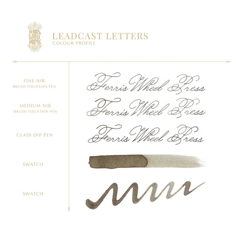 Leadcast Letters 10ml Ink