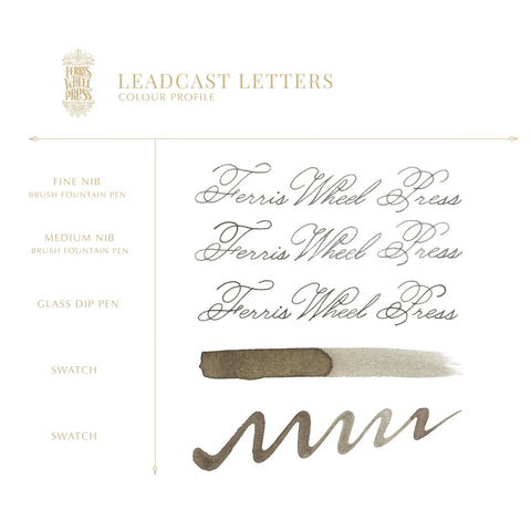 Leadcast Letters 38ml Ink