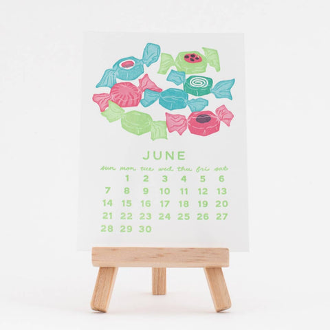 2026 Sweet Treats Letterpress Desk Calendar