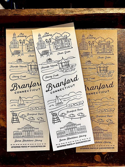 Letterpress Print a Branford Bookmark