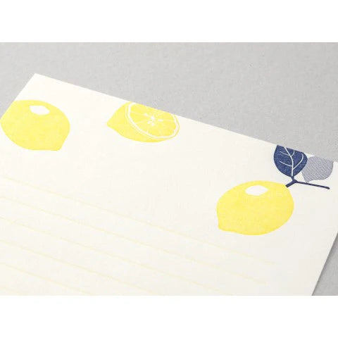 Letterpress Letter Set Lemon