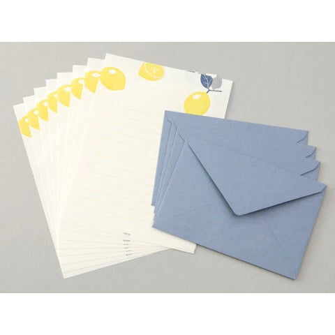 Letterpress Letter Set Lemon