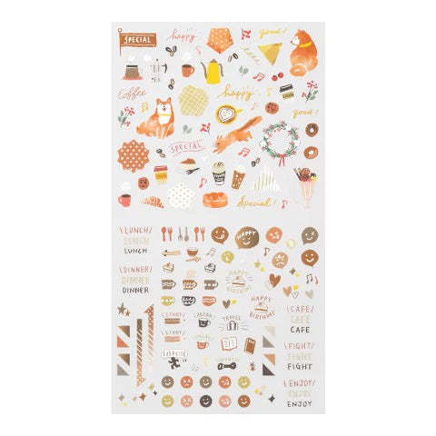 Midori Sticker Sheet (Brown theme)