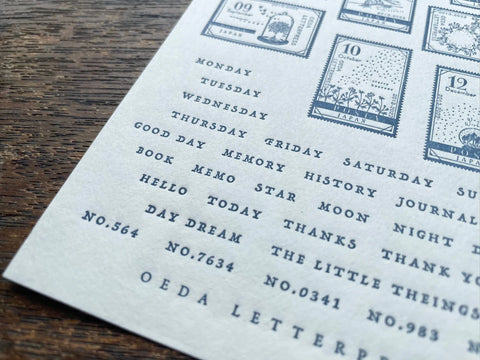 Stamps Sticker Sheet - Oeda Letterpress