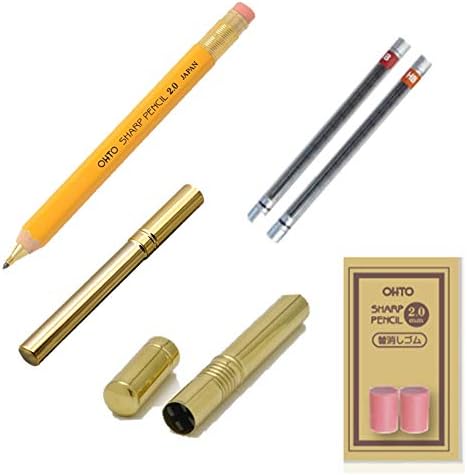 Wooden Mechanical Pencil 2.0MM HB Refill 5PCS