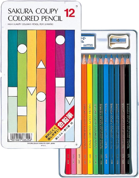 SAKURA CRAY-PAS 12 Colored Pencils