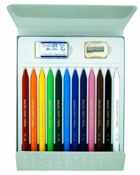 SAKURA CRAY-PAS 12-colors Coupy Pencils